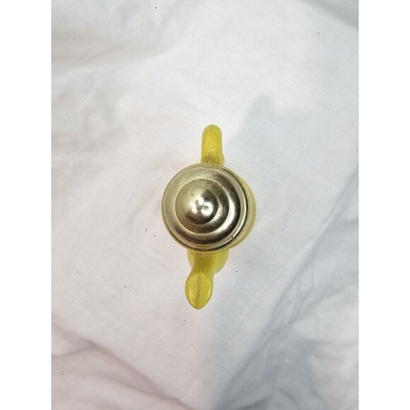 Avon Foam Bath Oil Empty Bottle Koffee Klatch Lilac Yellow Coffee Pot 5 Fl Oz - Picture 9 of 10